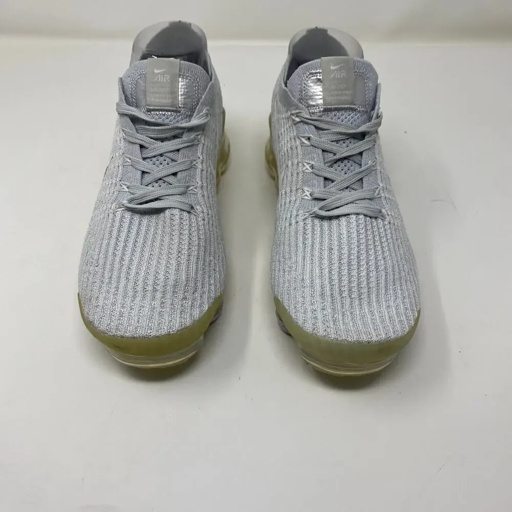 Nike Women's Air Vapormax Flynit 3 Pure Platinum Running Shoes AJ6900-102 Sz 7.5 - Picture 2 of 7